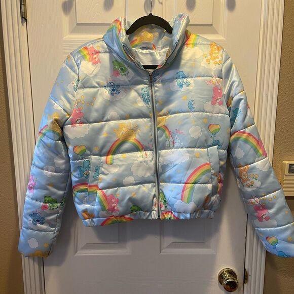 Care Bears Jackets & Blazers - Care Bears Women’s Satin Puffer Jacket S